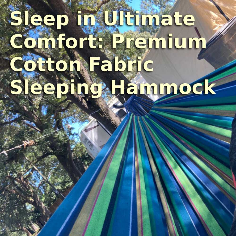 Sleeping Hammock (Blue Stripes)