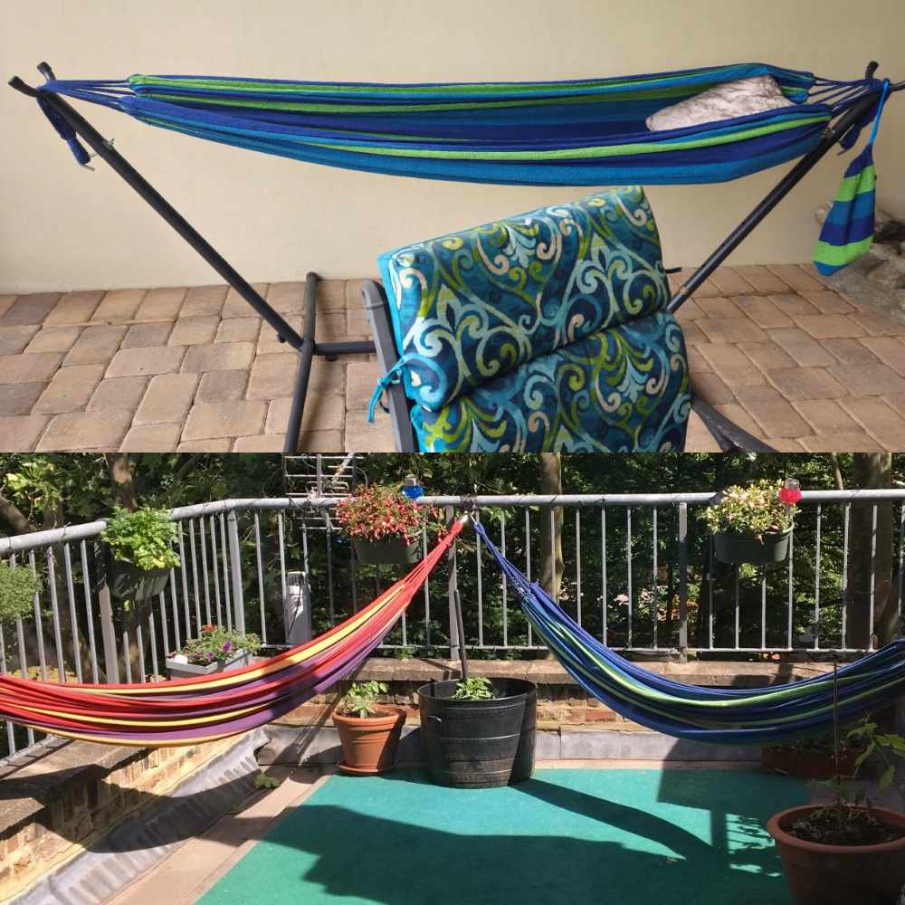 Sleeping Hammock (Blue Stripes)